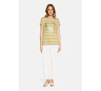 Printshirt mit Gummizug Beige/Yellow 40