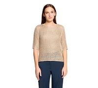 Betty Barclay Regular Fit T-Shirt aus Viskose-Mix in Strick-Optik in Beige, Größe 46