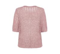 Kurzarmshirt BETTY BARCLAY "Damen mit Lochmuster", Damen, Gr. 48, pink dolphin, Strick, Obermaterial: 59% Viskose, 26% Polyester, 15% Polyester, loose fit normal, Rundhals, Shirts (72414534-48) pink d