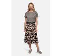 Blusenshirt mit Print und Glitzer beige 46