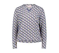 Kurzarmshirt BETTY BARCLAY "Damen mit Print", Damen, Gr. 40, blau (blau, beige), Jersey, Obermaterial: 95% Viskose, 5% Elasthan, figurumspielend normal, Rundhals, Shirts (25991648-40) blau, beige