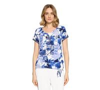 Betty Barclay T-Shirt aus Viskose-Mix mit Kordelzug am Saum in Royal, Größe 42