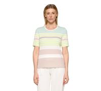 Kurzarmshirt BETTY BARCLAY "Damen mit Ringel", Damen, Gr. 38, beige, grün, Jersey, Obermaterial: 95% Baumwolle, 05% Elasthan, tailliert normal, Rundhals, Shirts (99951144-38) beige, grün