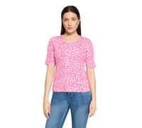 Kurzarmshirt BETTY BARCLAY "Damen mit Rippenstruktur", Damen, Gr. 38, rosé, pink, Rippware, Obermaterial: 95% Baumwolle, 5% Elasthan, figurumspielend normal, Rundhals, Shirts (72665762-38) rosé, pink