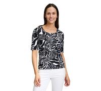 betty barclay - so cosy - - Basic Shirt schwarz/weiß - Gr. - 40