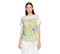 Kurzarmshirt BETTY BARCLAY "Damen mit Schleifenknoten", Damen, Gr. 36, bunt (patch cream, grün), Jersey, Obermaterial: 95% Baumwolle, 05% Elasthan, figurumspielend normal, U-Boot-Ausschnitt, Shirts (8