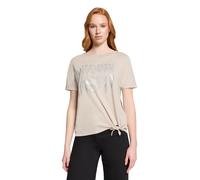 Kurzarmshirt BETTY BARCLAY "Damen mit Schleifenknoten", Damen, Gr. 46, beige, Jersey, Obermaterial: 50% Modal, 50% Baumwolle, figurumspielend normal, U-Boot-Ausschnitt, Shirts (45398622-46) beige