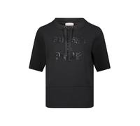 Kurzarmshirt BETTY BARCLAY "Damen mit Stehkragen", Damen, Gr. 46, schwarz, Sweatware, Obermaterial: 54% Viskose, 40% Polyester, 6% Elasthan, gerade normal, Shirts (71317539-46) schwarz