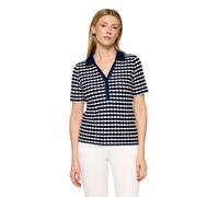 betty barclay - so cosy - - Poloshirt Dunkelblau/Weiß - Gr. - 36