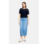 Kurzarmshirt BETTY BARCLAY "Damen mit Struktur", Damen, Gr. 38, schwarz (patch dunkelblau, weiß), Strick, Obermaterial: 100% Baumwolle, loose fit normal, Rundhals, Shirts (55758356-38) patch dunkelbla