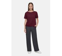 Betty Barclay Blusenshirt Maroon Banner strukturiert mit Bindedetail Größe 48