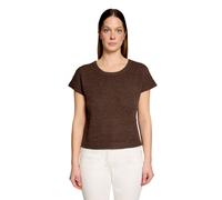 Kurzarmshirt BETTY BARCLAY "Damen mit U-Boot-Ausschnitt", Damen, Gr. 36, braun, Strick, Obermaterial: 65% Polyacryl, 35% Polyamid, gerade normal, Rundhals, Shirts (10967932-36) braun