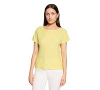 Kurzarmshirt BETTY BARCLAY "Damen mit U-Boot-Ausschnitt", Damen, Gr. 36, gelb, Obermaterial: 95% Polyester, 5% Elasthan, loose fit normal, U-Boot-Ausschnitt, Shirts (83977525-36) gelb