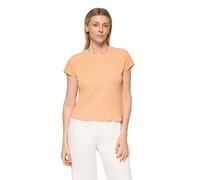 Kurzarmshirt BETTY BARCLAY "Damen mit U-Boot-Ausschnitt", Damen, Gr. 38, peach, Obermaterial: 97% Polyester, 3% Elasthan, loose fit normal, Rundhals, Shirts (84090442-38) peach