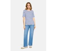 Betty Barclay T-Shirt aus Viskose-Mix mit U-Boot-Ausschnitt in Royal, Größe 42