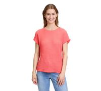 Kurzarmshirt BETTY BARCLAY "Damen mit U-Boot-Ausschnitt", Damen, Gr. 44, rot (hot coral), Obermaterial: 97% Polyester, 3% Elasthan, loose fit normal, U-Boot-Ausschnitt, Shirts, Material (96409029-44) 