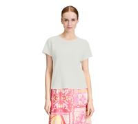 Kurzarmshirt BETTY BARCLAY "Damen mit U-Boot-Ausschnitt", Damen, Gr. 44, weiß (rohweiß), Obermaterial: 97% Polyester, 3% Elasthan, loose fit normal, U-Boot-Ausschnitt, Shirts, Material (55978640-44) r