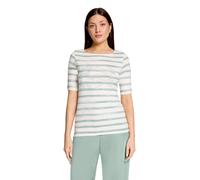 Kurzarmshirt BETTY BARCLAY "Damen mit U-Boot-Ausschnitt", Damen, Gr. 46, grün (cream, mint), Jersey, Obermaterial: 95% Viskose, 5% Elasthan, tailliert normal, U-Boot-Ausschnitt, Shirts (31438448-46) c