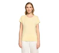 Kurzarmshirt BETTY BARCLAY "Damen mit V-Ausschnitt", Damen, Gr. 38, mellow gelb, Jersey, Obermaterial: 95% Viskose, 5% Elasthan, loose fit normal, V-Ausschnitt, Shirts (52847536-38) mellow gelb