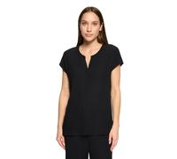 Kurzarmshirt BETTY BARCLAY "Damen mit V-Ausschnitt", Damen, Gr. 42, schwarz, Obermaterial: 95% Polyester, 5% Elasthan, loose fit normal, Shirts (23504211-42) schwarz