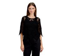 Betty & Co - Lochstrick-Pullover Schwarz - Gr. - 44