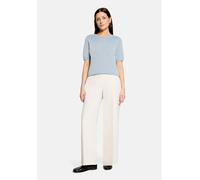 Kurzarmshirt BETTY & CO "Damen mit Lurexfaden", Damen, Gr. 46, blau (glacier lake), Strick, Obermaterial: 74% Viskose, 26% Polyester, figurumspielend normal, Rundhals, Shirts (49140434-46) glacier lak