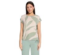 Kurzarmshirt BETTY & CO "Damen mit Print", Damen, Gr. XL, nature, grün, Obermaterial: 100% Baumwolle, loose fit normal, Rundhals, Shirts (84777533-XL) nature, grün