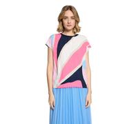 Kurzarmshirt BETTY & CO "Damen mit Raffung", Damen, Gr. M, rosé, pink, Obermaterial: 100% Baumwolle, gerade normal, Rundhals, Shirts (33425561-M) rosé, pink