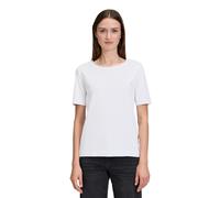 Kurzarmshirt BETTY & CO "Damen mit Rundhalsausschnitt", Damen, Gr. L, weiß, Obermaterial: 95% Baumwolle, 5% Elasthan, Basic, gerade normal, Rundhals, Shirts, Form (50306469-L) weiß
