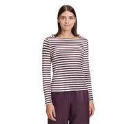 Kurzarmshirt BETTY & CO "Damen mit U-Boot-Ausschnitt", Damen, Gr. M, rot (cream, dunkelrot), Obermaterial: 100% Baumwolle, figurumspielend normal, eckiger Ausschnitt, Shirts (44011228-M) cream, dunkel