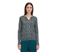 Kurzarmshirt BETTY & CO "Damen mit verdeckter Verschlussleiste", Damen, Gr. L, schwarz (mint, schwarz), Obermaterial: 50% Baumwolle, 50% Modal, loose fit normal, Rundhals, Shirts (22642101-L) mint, sc