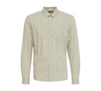 BLEND Kurzarmhemd Herren Slim Fit Baumwolle beige, XXL