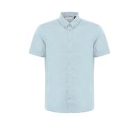 Blend BHShirt Herren Kurzarmhemd Hemd Herrenhemd mit Button-Down-Kragen Knöpfen Baumwollmischung leicht elastisch Regular fit, Größe:L, Farbe:Cashmere Blue (144115)