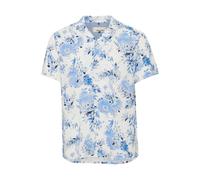 Kurzarmshirt BLEND "Kurzarmhemd BHShirt", Herren, Gr. XL, blau (marineblaus), Obermaterial: 100% Viskose CV., Hemden (62836712-XL) marineblaus