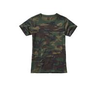Kurzarmshirt BRANDIT "Brandit Damen Ladies T-Shirt", Damen, Gr. 4XL, woodland, 100% Baumwolle, gemustert, normal, Rundhals, Shirts (38321700-4XL) woodland