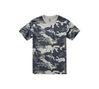 Kurzarmshirt BRANDIT "Brandit Herren Brandit Premium Shirt", Herren, Gr. 6XL, grau (grau camo), 100% Baumwolle, unifarben, normal, Rundhals, Shirts (40964868-6XL) grau camo