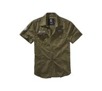 Kurzarmshirt BRANDIT "Brandit Herren Luis Vintage Shirt Short Sleeve", Herren, Gr. M, grün (olive), 100% Baumwolle, bedruckt, normal, amerikanischer Ausschnitt, Shirts (79899751-M) olive