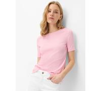 Kurzarmshirt BRAX "Style CARINA S", Damen, Gr. 36, pink, 95% Baumwolle, 5% Elasthan, Rundhals, Shirts (31402067-36) pink
