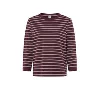 Kurzarmshirt BRAX "Style CIRA M", Damen, Gr. 42, dunkellila, 100% Baumwolle, Rundhals, Shirts (71056436-42) dunkellila