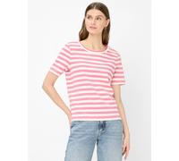 Kurzarmshirt BRAX "Style CIRA S", Damen, Gr. 38, pink, 100% Baumwolle, Rundhals, Shirts (13514532-38) pink