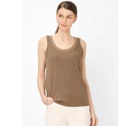 Brax Damen Tanktop Style IVY mocha brown, dunkelbraun, Gr. 34