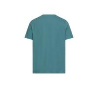 Kurzarmshirt CAMEL ACTIVE, Herren, Gr. 3XL, blau (tide blau), Jersey, Obermaterial: 71% Baumwolle, 25% Polyester, 4% Elasthan, unifarben, regular fit hüftbedeckend, Rundhals, abgesteppte Kante, Shirts