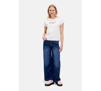 Kurzarmshirt CARTOON "Damen mit Ärmelaufschlag", Damen, Gr. 34, weiß (patch cream, cream), Obermaterial: 100% Baumwolle, loose fit normal, Rundhals, Shirts (87478558-34) patch cream, cream