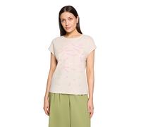 Kurzarmshirt CARTOON "Damen mit Ärmelaufschlag", Damen, Gr. 44, beige (patch nature, nature), Obermaterial: 100% Baumwolle, loose fit normal, Rundhals, Shirts (40998065-44) patch nature, nature