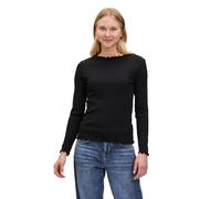 Kurzarmshirt CARTOON "Damen Langarm-Shirt mit Kragen", Damen, Gr. 34, schwarz, Obermaterial: 95% Baumwolle, 05% Elasthan., tailliert normal, Shirts (10871823-34) schwarz