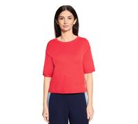 Kurzarmshirt CARTOON "Damen mit Rundhalsausschnitt", Damen, Gr. 34, rot, Obermaterial: 55% Viskose, 30% Polyester, 15% Polyamid, regular fit normal, Rundhals, Shirts (26786268-34) rot