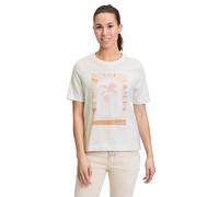 Cartoon Damen Printshirt mit Rundhalsausschnitt 40, Patch Cream/Pink