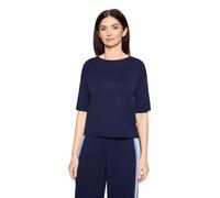 Kurzarmshirt CARTOON "Damen mit Rundhalsausschnitt", Damen, Gr. 40, dunkelblau, Obermaterial: 55% Viskose, 30% Polyester, 15% Polyamid, regular fit normal, Rundhals, Shirts (67247005-40) dunkelblau