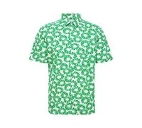 CASUAL FRIDAY Kurzarmhemd Herren Regular Fit Baumwolle grün, L