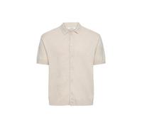 Kurzarmshirt CASUAL FRIDAY "Kurzarmhemd CFBells", Herren, Gr. M, beige (summer sand melange), Obermaterial: 50% Baumwolle CO. 50% Lyocell CLY., Shirts (58012937-M) summer sand melange